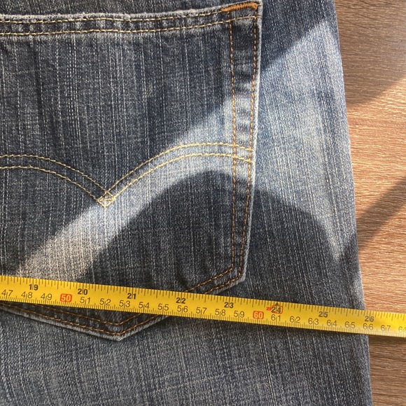 Mens Levi’s Dark Wash 559 Relaxed Straight Fit Size 42x28 Jeans - Picture 15 of 17